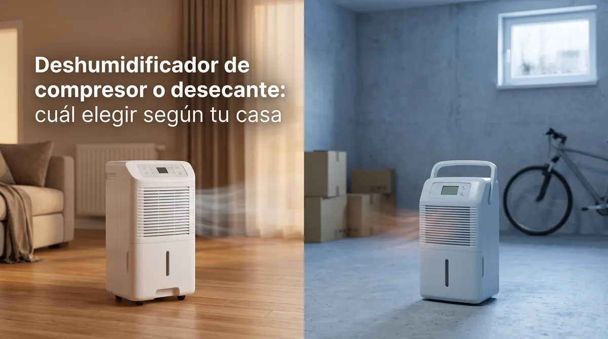 Deshumidificador de compresor o desecante: cuál elegir según tu casa