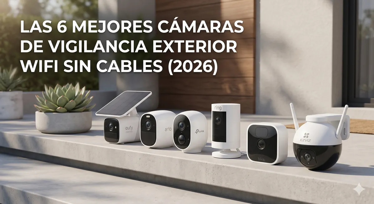 Las 6 Mejores Cámaras de Vigilancia Exterior WiFi Sin Cables (2026)