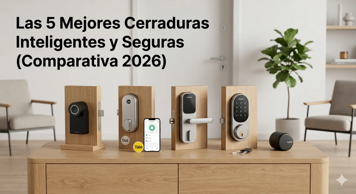 Las 5 Mejores Cerraduras Inteligentes y Seguras (Comparativa 2026)